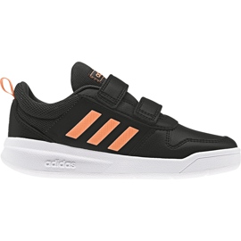 Adidas Tensaur C chaussures pour enfants noir et orange EF1099 le noir