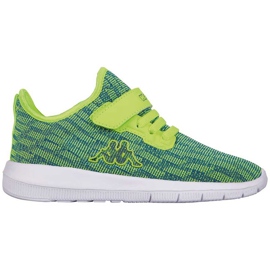 Kappa Gizeh chaussures pour enfants bleu citron 260597K 3360 vert