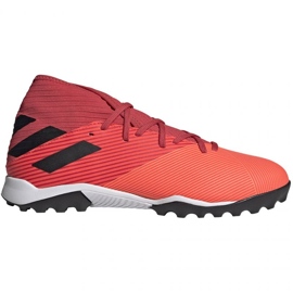 Chaussures de foot Adidas Nemeziz 19.3 Tf M EH0286 rouge oranges et rouges Chaussures de foot Adidas Nemeziz 19.3 Tf M EH0286 rouge oranges et rouges
