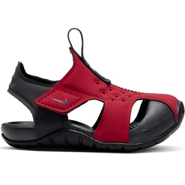 Sandales pour enfants Nike Sunray Protect 2 rouge 943827 603 noir