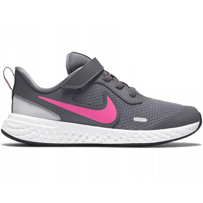 Nike Revolution 5 chaussures pour enfants gris-rose BQ5672 015