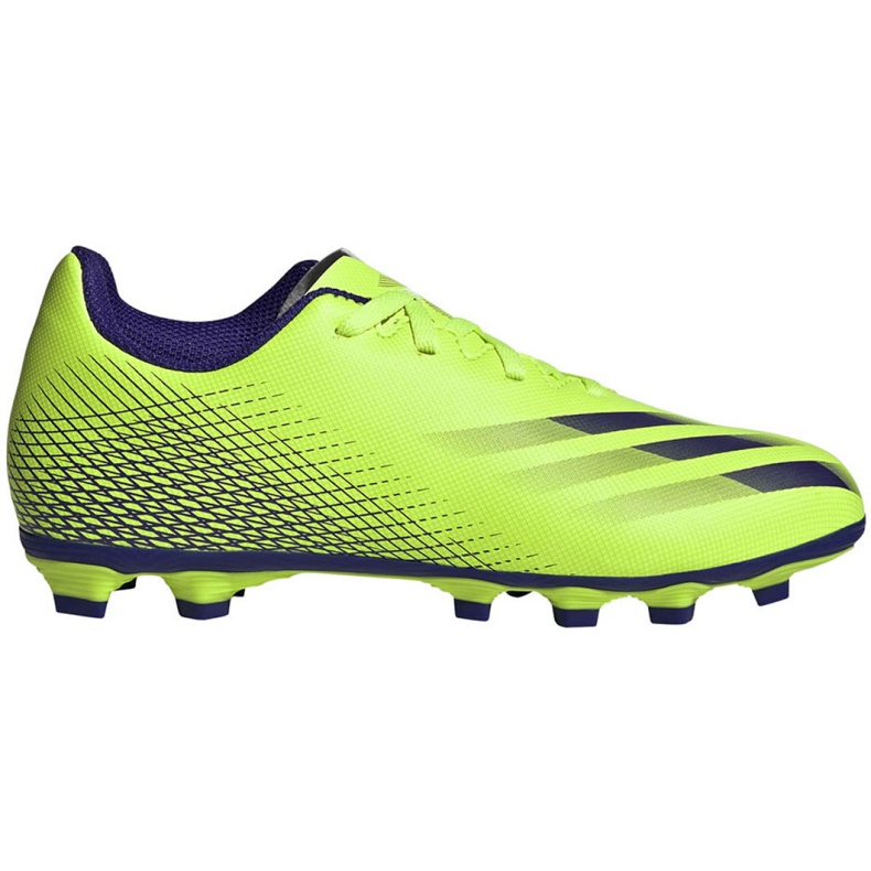 Chaussures de foot Adidas X Ghosted.4 FxG Jr EG8220 vert vert