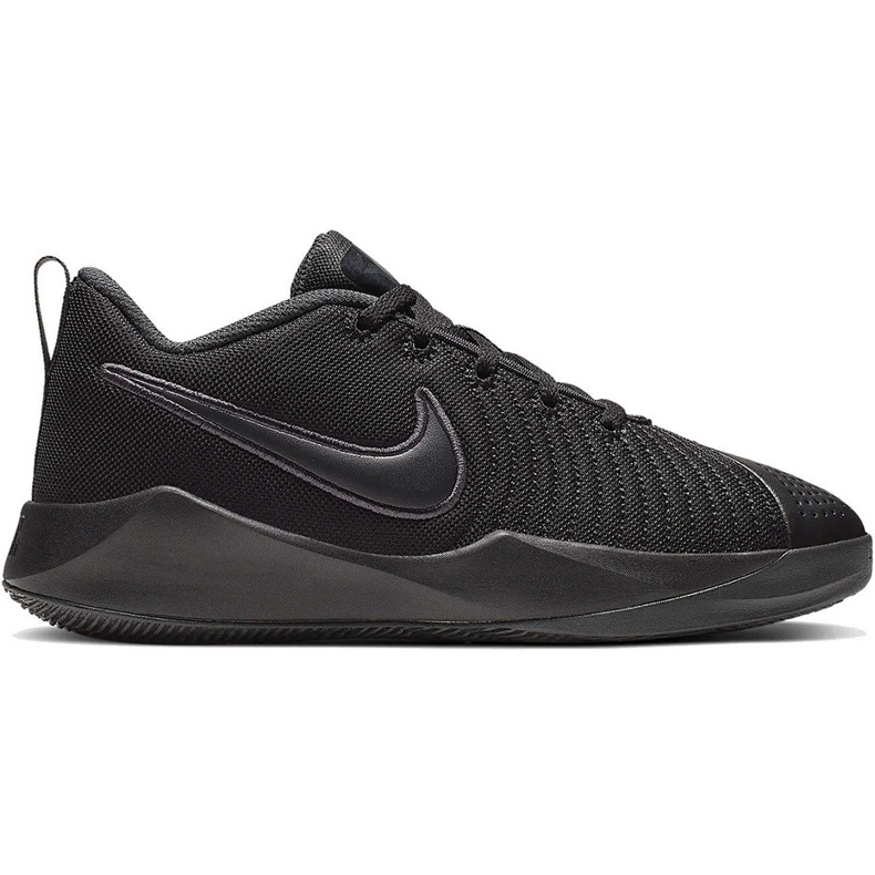 Nike Team Hustle Quick 2 chaussures noires pour enfants AT5298 001 le noir le noir