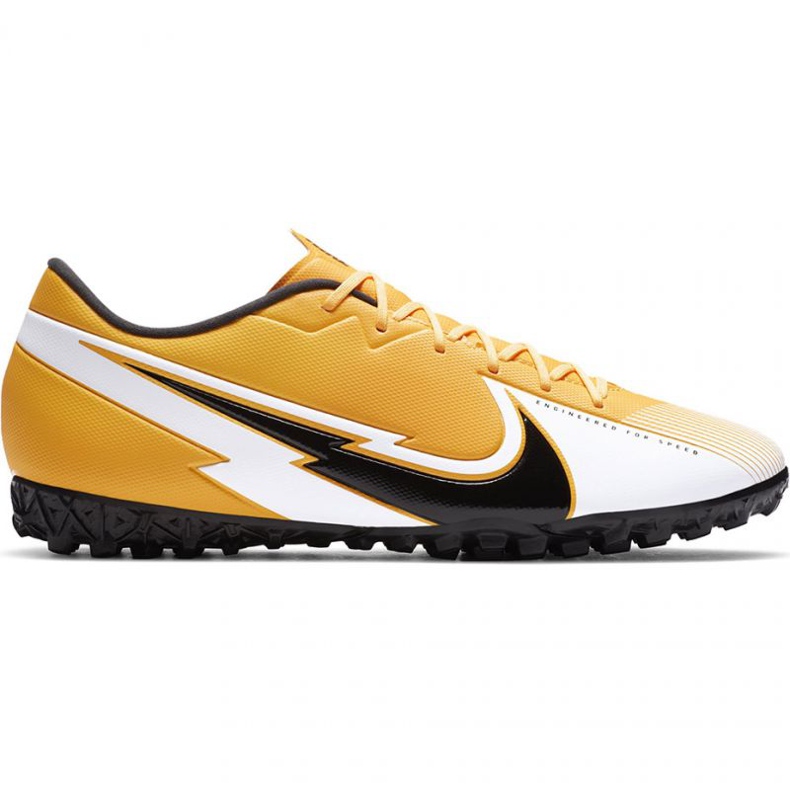 Chaussure de football Nike Mercurial Vapor 13 Academy Tf M AT7996 801 noir, orange, jaune jaunes