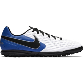 Nike Tiempo Legend 8 Club Tf M AT6109 104 chaussures de football noir, bleu, blanc blanc