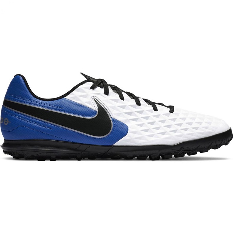 Nike Tiempo Legend 8 Club Tf M AT6109 104 chaussures de football noir, bleu, blanc blanche