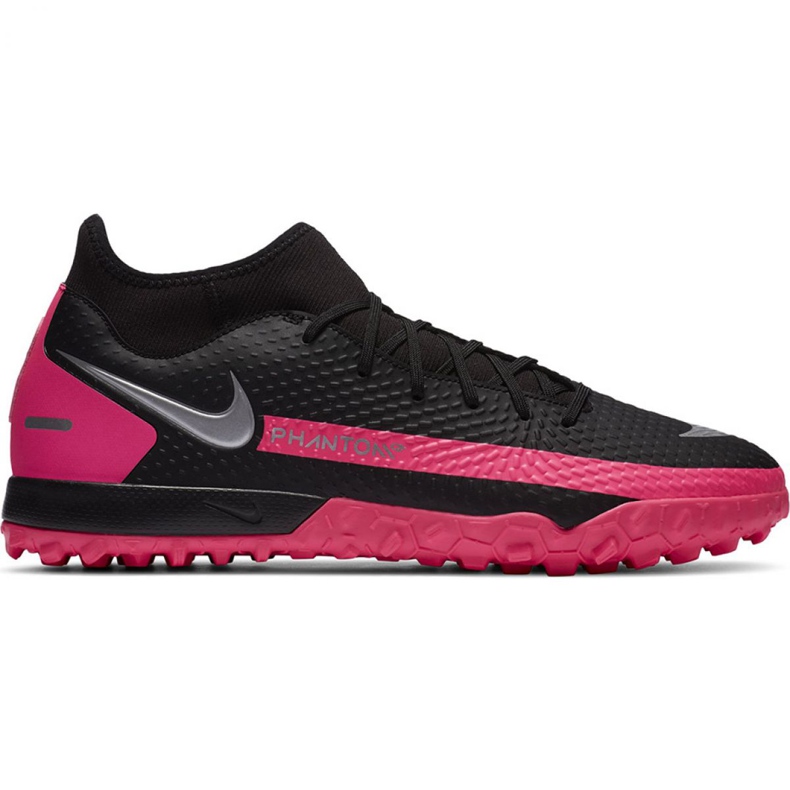 Nike Phantom Gt Academy Df Tf M CW6666 006 chaussures de football rose, noir le noir