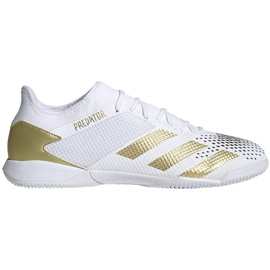 Chaussures de foot Adidas Predator 20.3 L In M FW9192 blanc doré