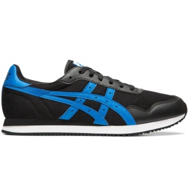 Asics Tiger Runner noir et bleu 1191A207 004 chaussures pour hommes le noir multicolore