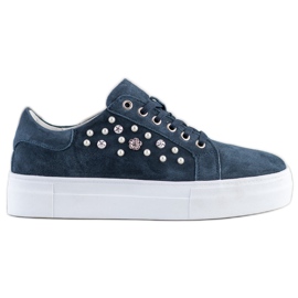 Filippo Baskets en cuir sur la plate-forme bleu marin bleu Filippo Baskets en cuir sur la plate-forme bleu marin bleu