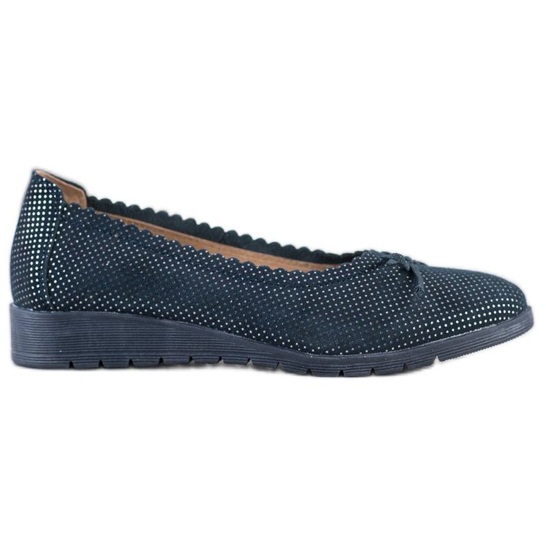 Filippo Ballerines élégantes avec court bleu marin bleu