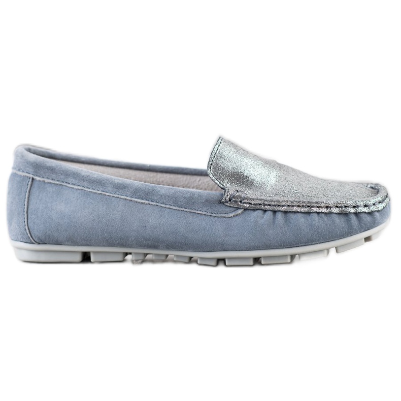 Filippo Mocassins en cuir bleu