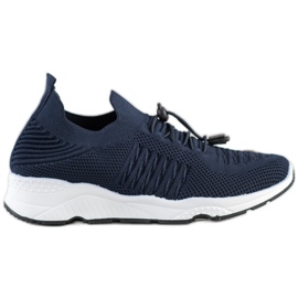 Goodin Chaussures de sport confortables bleu marine
