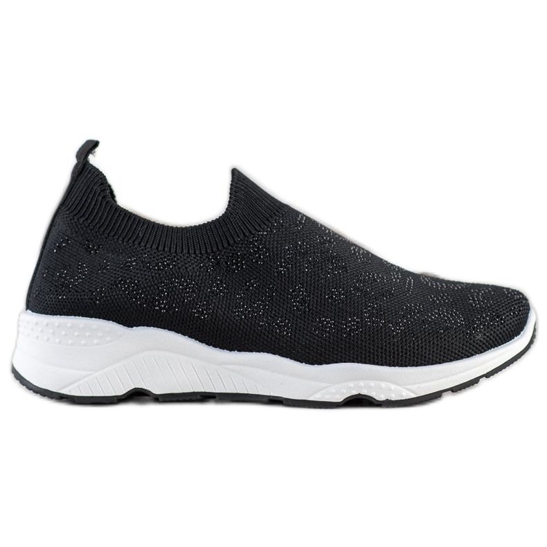 Goodin Slipons noirs confortables le noir