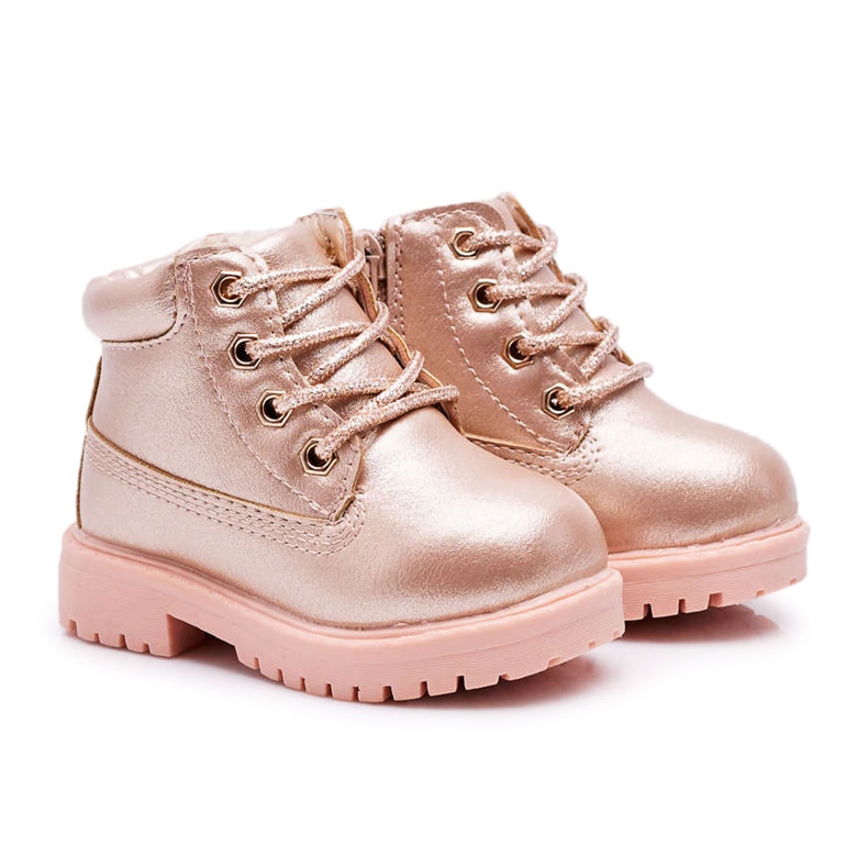 Bottes chaudes Trappeurs pour enfants Champagne Dexter rose Bottes chaudes Trappeurs pour enfants Champagne Dexter rose