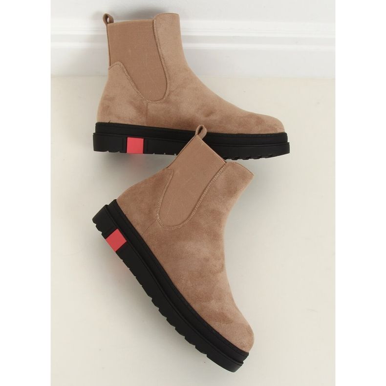 Bottines Chelsea à semelle haute beige NS139P Beige Ii Genre