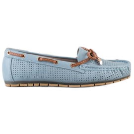 Kylie Mocassins confortables brun bleu