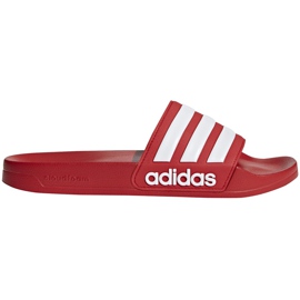 Chaussons Adidas Adilette Shower rouge AQ1705 pour hommes blanc