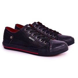 Baskets en cuir pour hommes Big Star DD174259 Noir