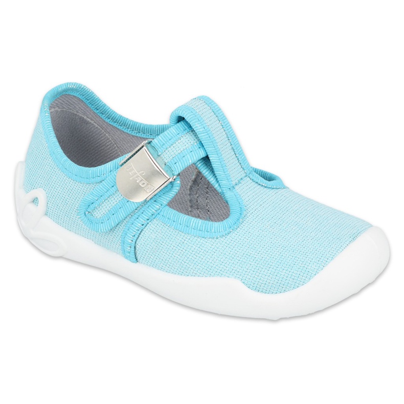 Befado chaussures enfants blanka turquoise 115X004 bleu argent