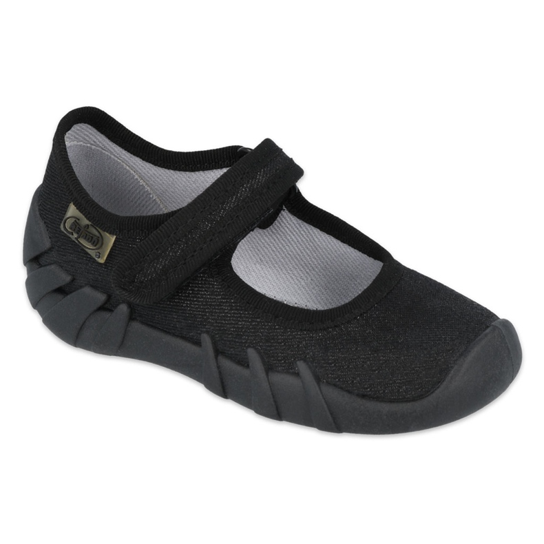 Chaussures de vitesse noires pour enfants Befado 109P227 le noir argent