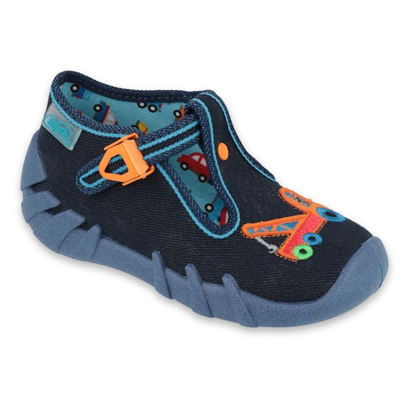 Chaussures enfant Befado 110P389 bleu marin orange