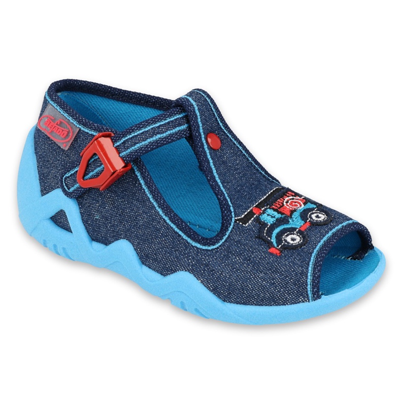 Chaussures enfant Befado 217P110 rouge bleu marin bleu multicolore