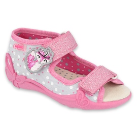 Chaussures enfant Befado jaune 342P018 rose gris Chaussures enfant Befado jaune 342P018 rose gris