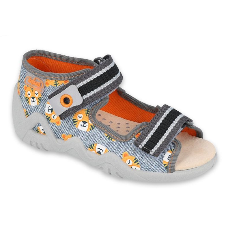 Chaussures enfant Befado jaune 350P016 gris multicolore