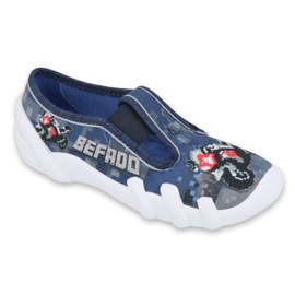 Chaussures pour enfants Befado 290Y203 bleu marine gris multicolore