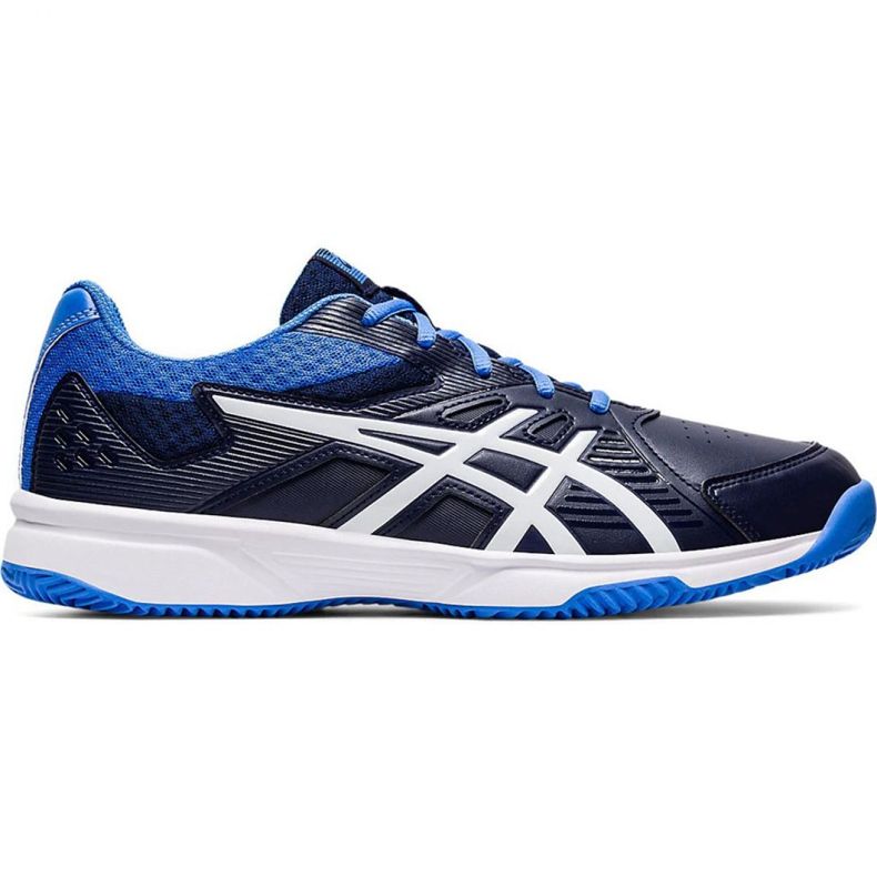 Chaussures Asics Court Slide Clay M 1041A036-408 blanche bleu marin bleu