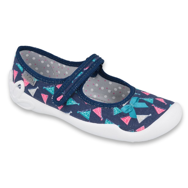 Chaussures pour enfants Befado 114Y423 bleu marin rose multicolore
