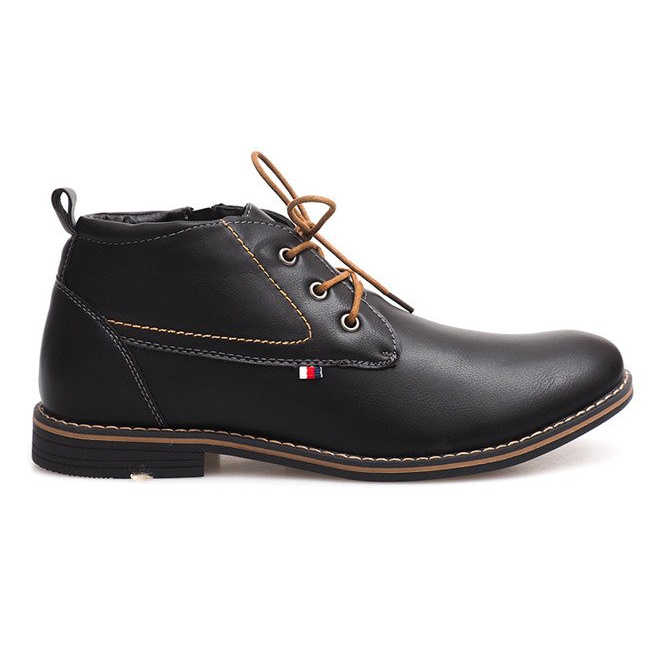 Bottes hautes chaudes attachées 86105 Noir le noir