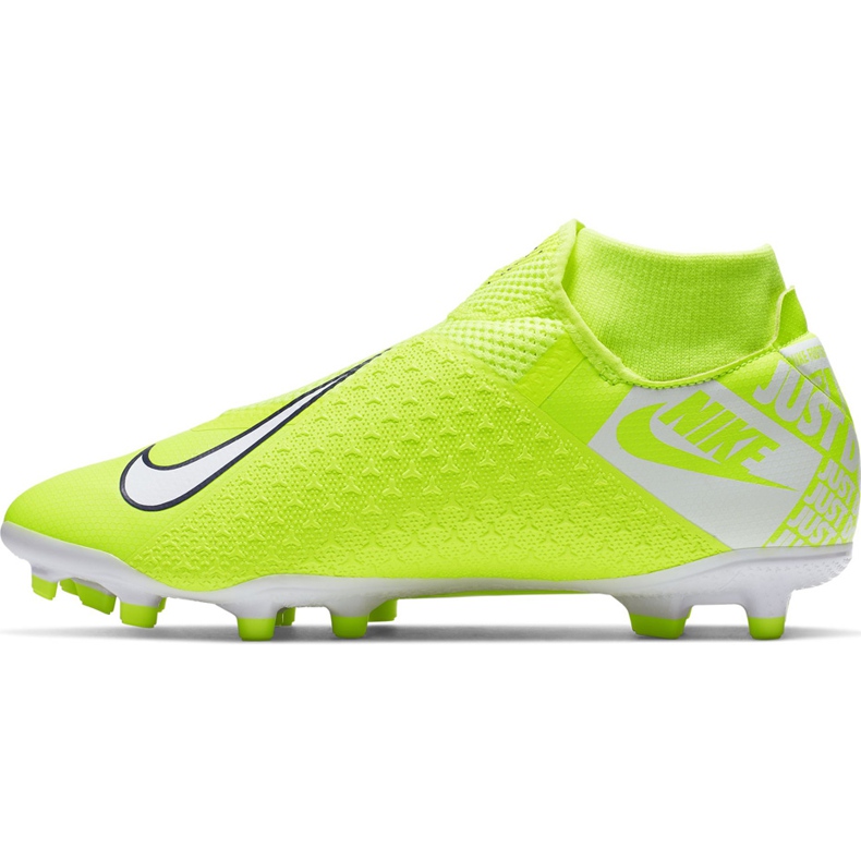 Nike Phantom Vsn Academy Df FG / MG AO3258 717 chaussures de football rose jaune