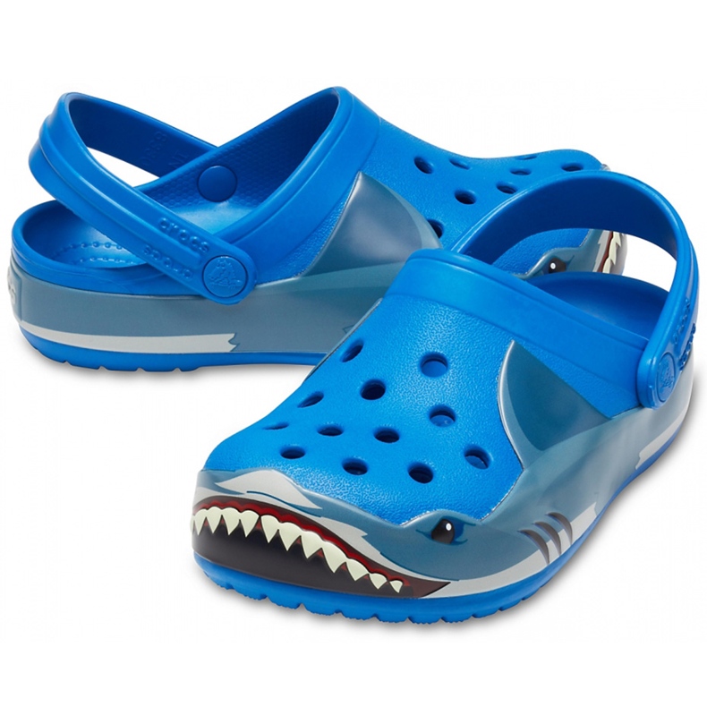 Crocs pour enfants Fun Lab Shark Band Clg K bleu 206271 4JL