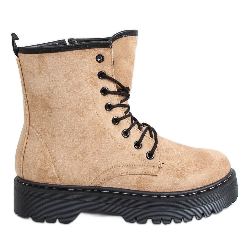 Ouvriers sur semelle épaisse LKS3 Beige kaki