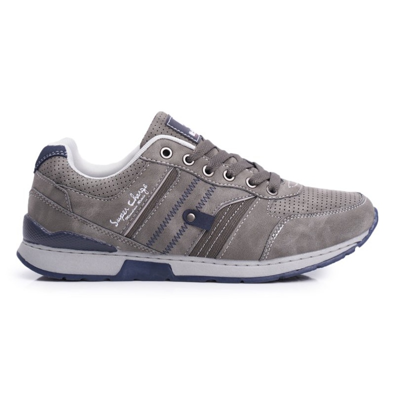EVE Chaussures Décontractées Sport pour Hommes Gris Super