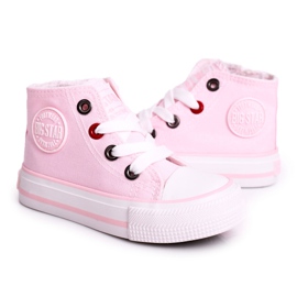 Baskets montantes pour enfants avec fermeture éclair Big Star HH374087 Rose Baskets montantes pour enfants avec fermeture éclair Big Star HH374087 Rose