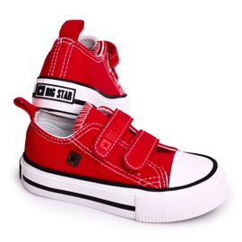 Baskets Basses Enfant Avec Velcro Big Star HH374098 Rouge