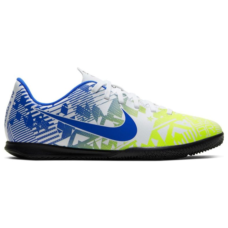 Nike Mercurial Vapor 13 Club Njr Ic Junior CV9352 104 chaussures de football blanc bleu multicolore