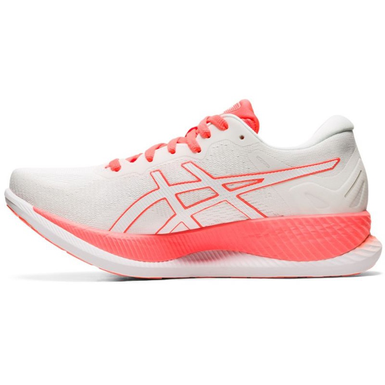 Asics GlideRide Tokyo W 1012A943 100 chaussures de course blanche orange Asics GlideRide Tokyo W 1012A943 100 chaussures de course blanche orange
