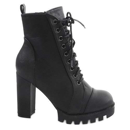 Bottines Cravates Workery 9102-1 Noir le noir