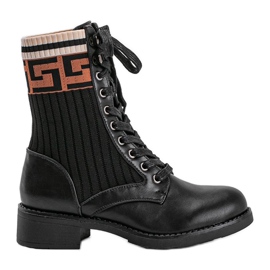 Bottes de travail femme noires 7507-PA