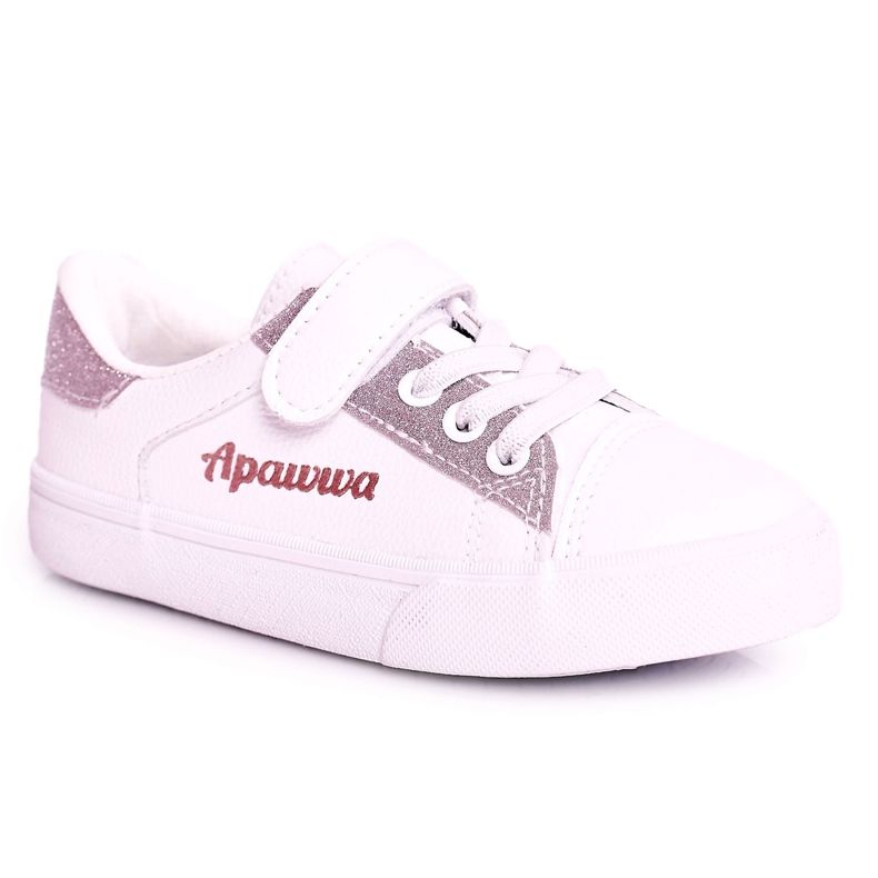 Apawwa Baskets Enfant Brocart Blanc Camila blanche blanche