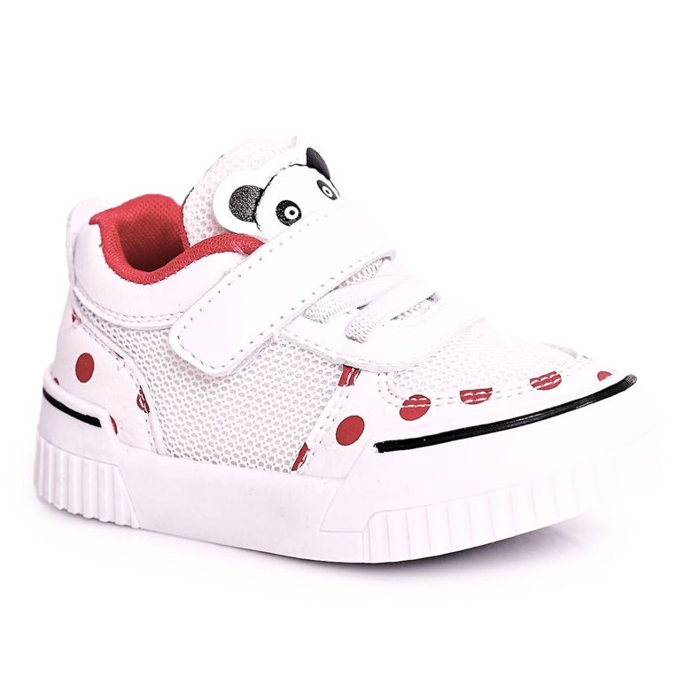 Apawwa Chaussures de Sport Enfant Avec Panda Rouge et Blanc Chico blanche