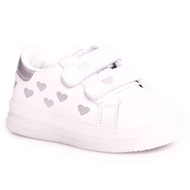 Apawwa Chaussures De Sport Enfant Avec Une Semelle Lumineuse Led Blanc-Argent Boomer blanche