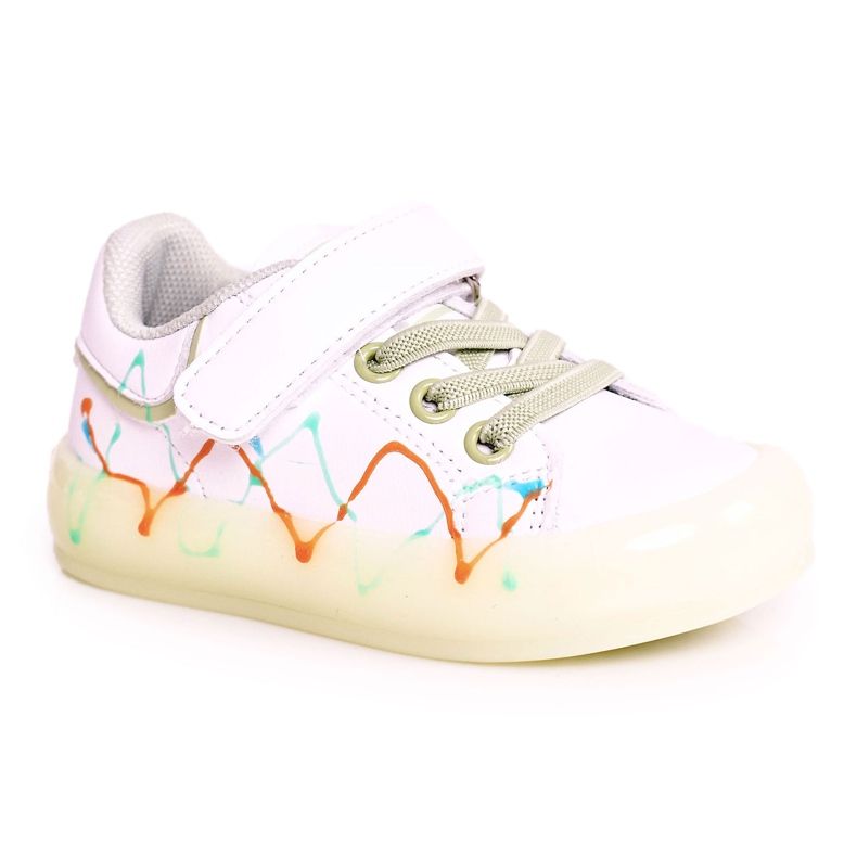 Apawwa Chaussures De Sport Enfant Avec Semelle Illuminée Led Disco Blanc-Vert blanche Apawwa Chaussures De Sport Enfant Avec Semelle Illuminée Led Disco Blanc-Vert blanche