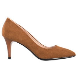 Goodin Escarpins en daim brun