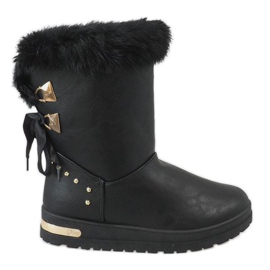Bottes de neige femme AN-107 noires le noir