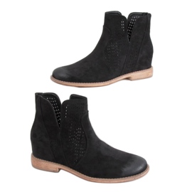 Bottines ajourées noires NC1123 Noir le noir